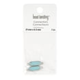 thumbnail image 2 of Turquoise Glass Oval Connectors - 21mm by Bead Landing 2pc, 2 of 2