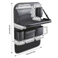 thumbnail image 2 of fsxdhpcsgfc Backseat Organizer With Foldable Tray Storage Organizer With Tablet Holder Seat Back Protectors Kick MatsTravel S Code Upholstery Cars Stuff Fiber Wire Light Exterior Car Light Car Mats, 2 of 7