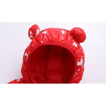 

kpoplk Toddler Boy Winter Coat 1-5T Toddler Boys Girls Lightweight Jackets Coats Cute Cartoon Windbreakers(Pink)
