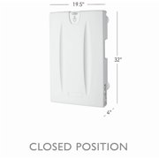 SafetyCraft Vertical Baby Changing Station, Wall-Mount, 100-EV-SC, Gray