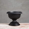 thumbnail image 2 of Novelty Grecian Urn Planter - Drainage Holes - 18-Inch, Black, 2 of 5