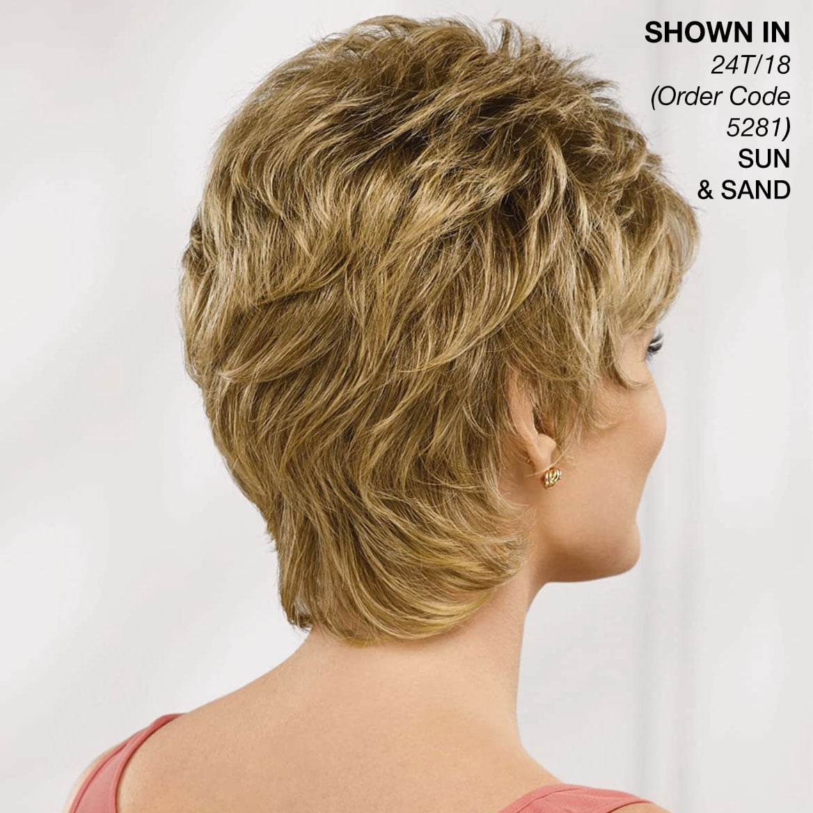 Daisy WhisperLite Wig by Paula Young - Updated Shag Wig with Flirty Fringe and Flattering Layers / Multi-Tonal Shades of Blonde, Silver, Brown and Red
