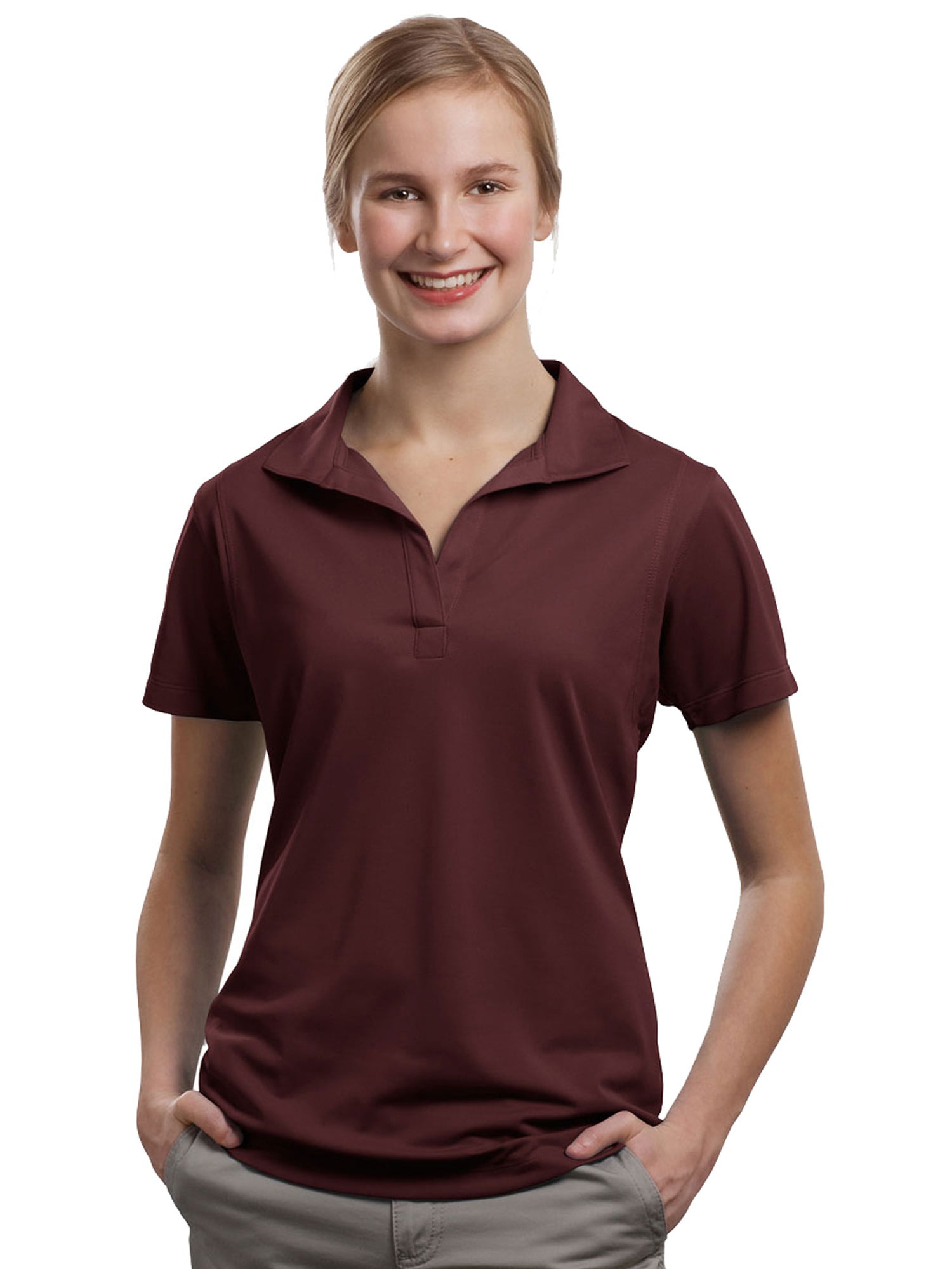 Sport-Tek - Sport-Tek Women's Micropique Moisture Wicking Polo Shirt ...