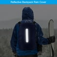 thumbnail image 4 of Unique Bargains 30-40L Waterproof Backpack Rain Cover with Vertical Reflective Strap, S, Dark Blue, 4 of 5