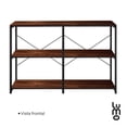 thumbnail image 3 of Mueble Para TV Credenza Con 6 Estantes Abiertos 140X77X34 cafe, 3 of 7