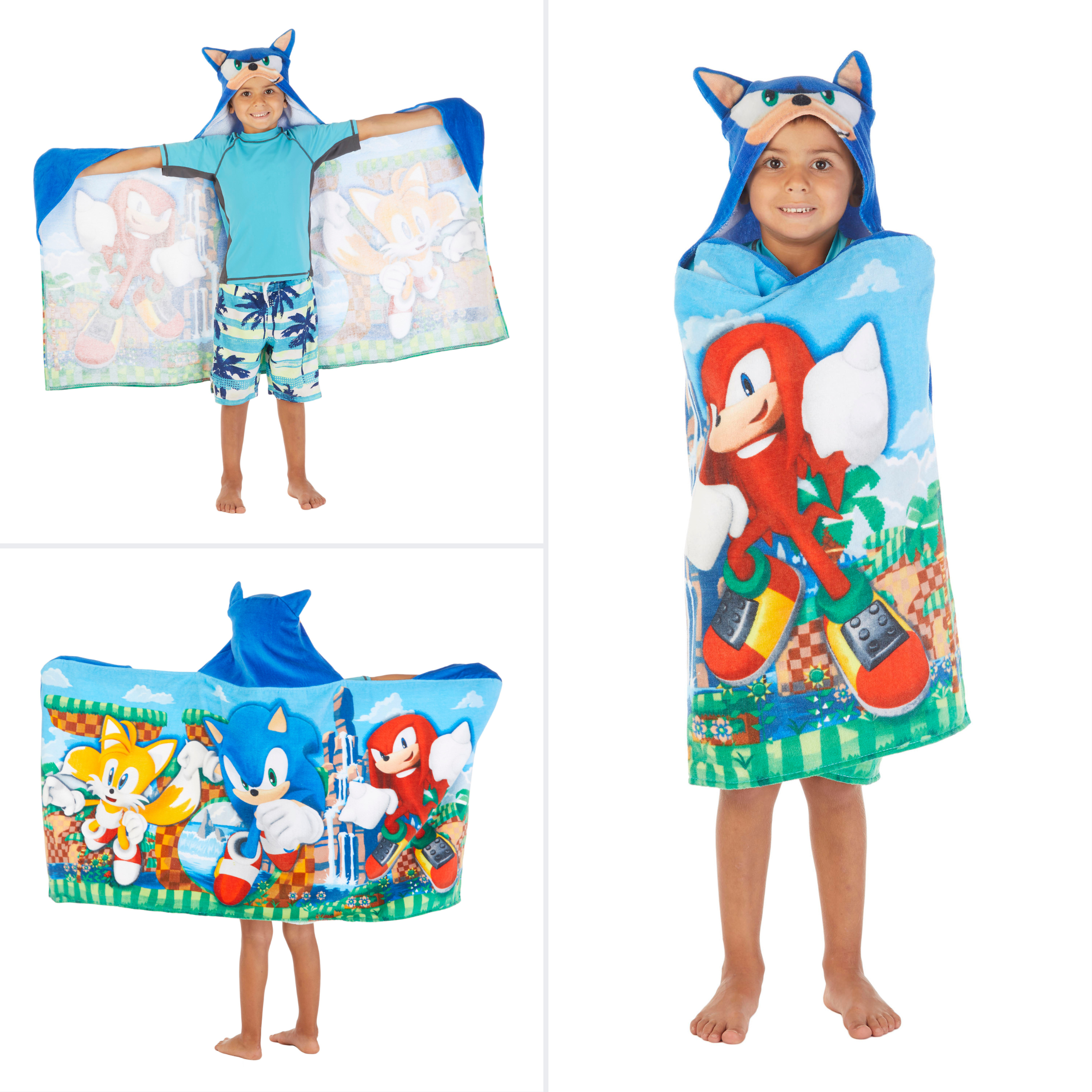 Sonic Kids Cotton Hooded Towel