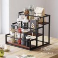 thumbnail image 4 of Coffee Syrup Rack 3-Storey Storage Rack Wine Rack Wine Rack Kitchen Seasoning, 4 of 5