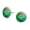 Green & Silver, variant on Green Lantern White Logo Novelty Silver Plated Stud Earrings