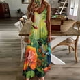 thumbnail image 3 of Flower Hummingbird Sleeveless Dress Woman Fashion Long Dresses Women's Summer Suit Dress Summer 2025 Women, 3 of 7