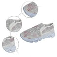 thumbnail image 5 of Wovix Fashion Sneakers for Women Floral Embroidery Breathable Sheer Mesh Lace Sneakers Slip on Sneakers Platform Wedge Sneakers Dressy Casual Walking Shoes, 5 of 6