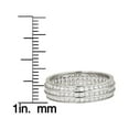 thumbnail image 2 of Decadence Sterling Silver Cubic Zirconia 3 Row Channel Set Eternity Band Ring, 2 of 4