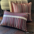 thumbnail image 6 of The HomeCentric Custom Cushion Cover, Decorative Pillow Cover, Pack of 2, 16x16 inch (40x40 cm) Red Jacquard Fabric Pillowcase, Square Stripe Throw Pillows Cover, Modern Style Easter - Striped Right, 6 of 10