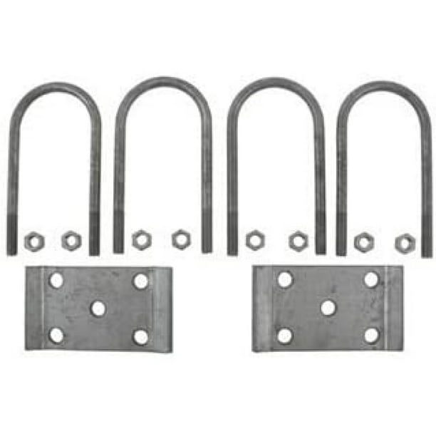 Codllyne UBolt Kit for 8000lb, Round Trailer Axles 8" Bolts (Apubr