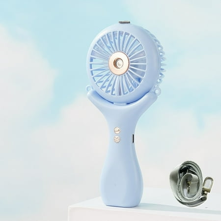 

1 Mini Portable Spray Fan Handheld Spray Fan Personal Mini Humidification Fan USB Charging 3-speed 90 ° FOLDABLE Battery P