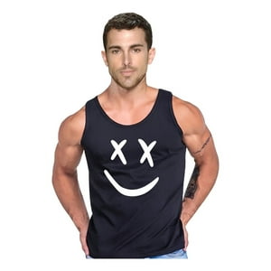 Persodesign - Polera Diseño Crazy Tank Gym Musculosa Talla S Negro Hombre