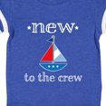 thumbnail image 4 of Inktastic Baby Boy New to the Crew Sailboat Boys or Girls Baby Bodysuit, 4 of 5