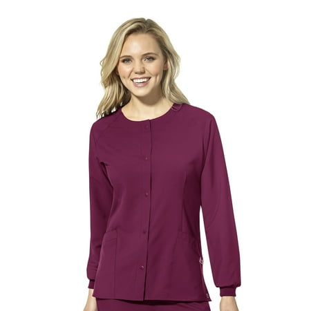 

WonderWink W123 8155-Women s Crew Neck Warm Up Scrub Jacket