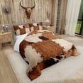 thumbnail image 2 of SUTENGDA Farmhouse 3-Piece Animal Floral Comforter Set  Full, 2 of 6