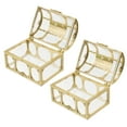 thumbnail image 2 of 2 cajas de plástico transparente para guardar joyas, objetos pequeños y recuerdos., 2 of 7