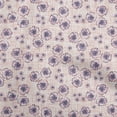 thumbnail image 1 of oneOone Cotton Cambric Bluish Violet Fabric Florals Fabric For Sewing Printed Craft Fabric By The Yard 56 Inch Wide, 1 of 1
