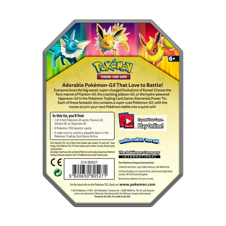 Elemental Power Tin Jolteon GX サンダース Walmart Exclusive: Elemental Power Collector's Tin - Jolteon GX