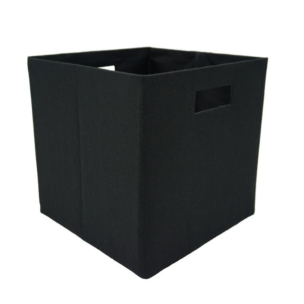 2Piece Foldable Storage Cube (Black) by Handcrafted 4 Home