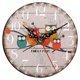 thumbnail image 1 of 1Pc Antique Creative Vintage Owl Pattern Round Wooden Wall Clock Home Office Decoration #7, 1 of 1