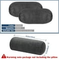 Triani Velvet Neck Roll Pillow Covers, 2 Pcs, 18 x 6 Inch, Cylinder