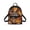 Hedgehog Fall Leaves Pattern, variant on Chririnla Hedgehog Fall Leaves Pattern Mini Backpack, Lightweight Polyester Small Backpack for Daily Gym, Adjustable Strap Lightweight Travel Backpack