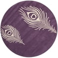 thumbnail image 2 of Safavieh Soho Purple Contemporary Rug - Round 4', 2 of 3