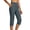 Gray-1, variant on Stamzod Women's Capri Pants Summer Solid Color Elastic Waist Straight Plus Size Capris with Pocket Casual Slim Fit Stretch Yoga Cropped Pants for Women Purple C M