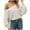 White, variant on Viikei Cardigan Sweaters for Women Plus Size Women's Fashion Comfortable Soild Skew Collar Long Sleeve Sweater Top