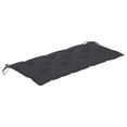 thumbnail image 5 of vidaXL Garden Bench with Cushion 120 cm Bamboo, 5 of 5
