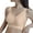 Khaki, variant on Akiihool Everyday Bras Plus Size Push Up Thick Padded Plunge Underwire T Shirt Lace Bra Lift Support for Women (Pink,XXL)