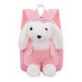 thumbnail image 3 of Cute Bunny Backpack with Bow Accent Lightweight Padded Straps Elementary School Bookbag, 3 of 10