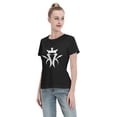 thumbnail image 3 of Moisture Wicking Women'S Basic Short Sleeve T-Shirt Black Small, 3 of 5