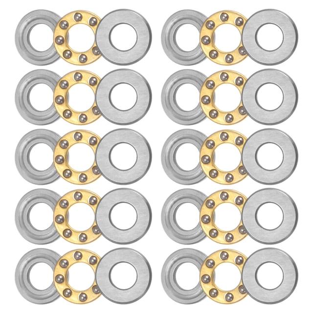 Unique Bargains F4-9M Butée Roulement à Billes 4x9x4mm Laiton avec Rondelles 10 Pack