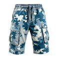thumbnail image 5 of Mens Athletic Shorts Straight Leg Shorts with Printed Loose Fit Shorts, 5 of 5