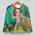 thumbnail image 2 of Tarzan Hoodie for Men Women, Novelty Print Long Sleeve Hooded Sweatshirt Casual Unisex Adult Pullover Outerwear with Front Pocket S, 2 of 7