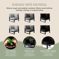 thumbnail image 6 of WestinTrends Montara Outdoor HDPE Sectional Corner Sofa Seat with Water-Proof Cushions, Gray/Black, 6 of 15