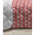 thumbnail image 3 of Christmas Down Alternative Comforter, Monochrome Winter Season Pine Trees Bears Snowflakes Noel Yule Theme, Microfiber Quilt for All Season, 5 Sizes, Petrol Blue and White, by Ambesonne, 3 of 3