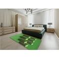 thumbnail image 4 of Ahgly Company Indoor Rectangle Patterned Dark Forest Green Area Rugs, 2' x 5', 4 of 6