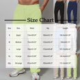 thumbnail image 2 of Chiccall Mens Casual Elastic Waist Pants Drawstring Summer Beach Pant Lightweight Stretch Trouser Black S, 2 of 5