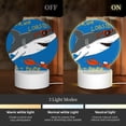 thumbnail image 3 of Sikiie Shark With Sunglasses and Lobste Acrylic Night Light Gift Custom Acrylic Night Light LED Lights for Bedroom Home Office, 3 of 9