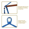 thumbnail image 4 of Sunnydaze Caribbean Indoor and Outdoor Soft-Spun Polyester Hammock Hanging Chair - Blue, 4 of 11
