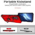 thumbnail image 6 of for Samsung Galaxy A25 5G Case with Slide Camera Cover HD Screen Protector [Military Grade 16ft. Drop Tested] Magnetic Ring Holder Kickstand Protective Phone Case for Galaxy A25 5G 2024, Red, 6 of 18