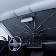 thumbnail image 5 of Parasol para parabrisas de coche, mango Flexible plegable 360 ​​que aplica cubierta frontal de ventana, superficie de Nano parasol de cristal de hielo, 5 of 5