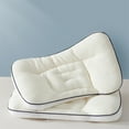 thumbnail image 1 of Almohada ergonómica de soporte cervical para aliviar el dolor de cuello - Almohada ortopédica de espuma viscoelástica para personas que duermen de lado, espalda y boca abajo - 19,68 x 11,81 pulgadas, 1 of 8
