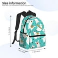 thumbnail image 4 of Lsque Cartoon Llamas Classic Casual Backpack - Large Capacity Water-Resistant Backpack for School, Work, Travel, and Outdoor Activities, 4 of 8
