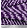 thumbnail image 2 of Soimoi Purple Cotton Cambric Fabric Triangle & Line Geometric Print Fabric by the Yard 42 Inch Wide, 2 of 3